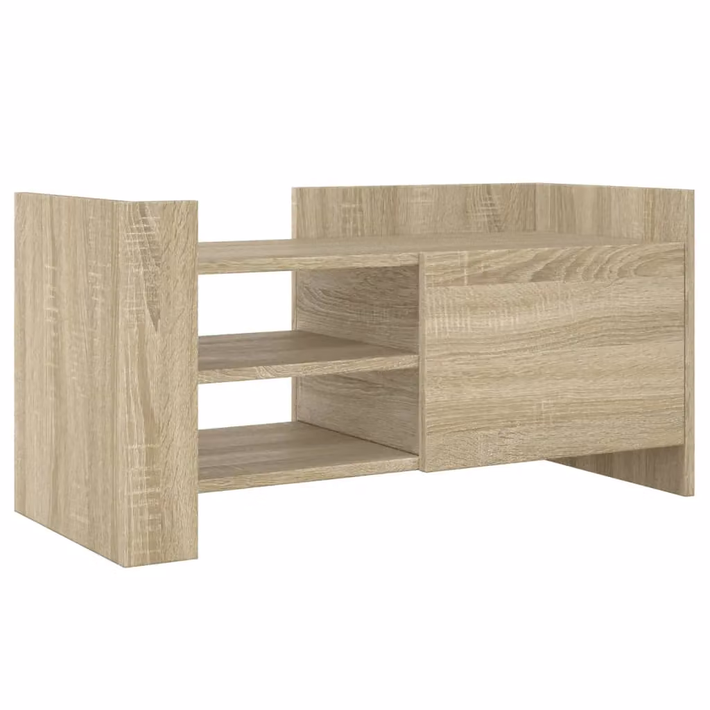 Berkfield Home Sonoma Oak TV Cabinet in Brown, W/D/H: 80 x 35 x 40 cm – 2