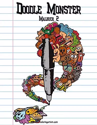 Doodle Monster-Malbuch 2: Volume 2 Colouring Book for Children by Createspace