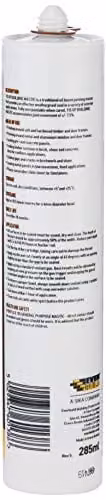 Everbuild Everflex 115 GP Building Mastic, Brown, 285ml – 2
