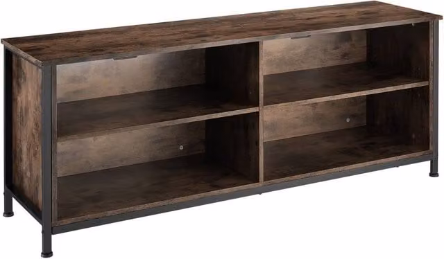 tectake Navan TV Stand in Brown and Black – 1