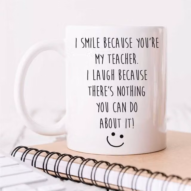 60 Second Makeover White Ceramic Teacher Gift Mug