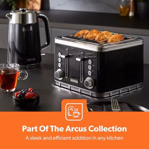 Geepas Arcus 4 Slice Toaster, 1860W, Black – 3