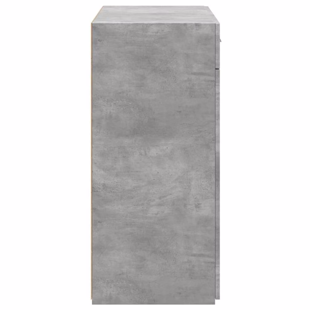 Berkfield Home Sideboard in Concrete Grey, W/D/H: 80 x 42.5 x 93 cm – 2