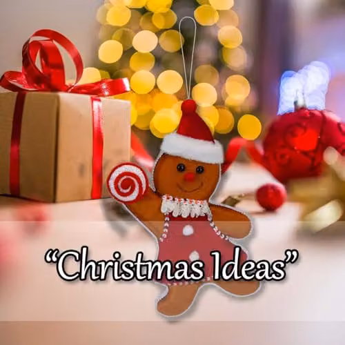 VFM e-Store Gingerbread Woman Hanging Decoration, Red and Multicolour Textile Ornament, H 31 cm x W 20 cm – 5