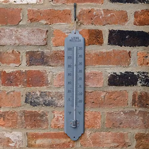 KitchenCraft Living Nostalgia Outdoor Wall Thermometer in Grey – 2