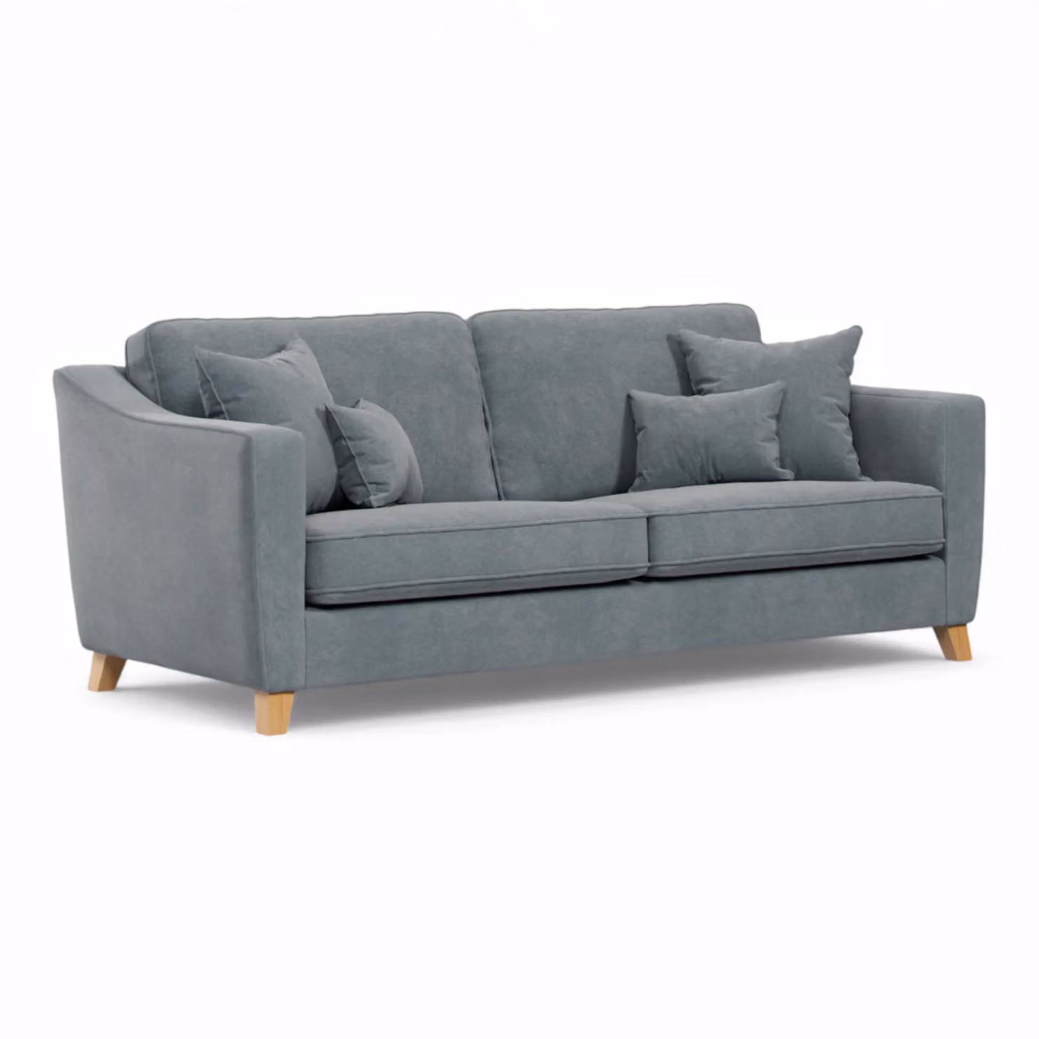 The Great Sofa Company Jackson 4 Seater Chenille Sofa in Mid Grey – 2