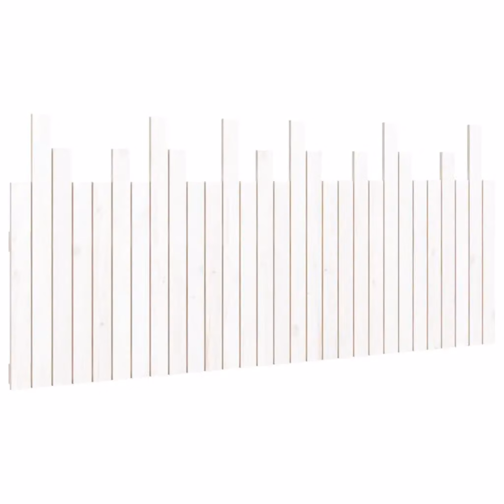 Berkfield Home White Solid Wood Pine Wall Headboard, W: 185 cm, D: 3 cm, H: 80 cm – 2