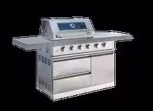Norfolk Grills KITCHEN400 Silver Stainless Steel Gas Outdoor Barbeque with Side Burner and Warming Rack – 2