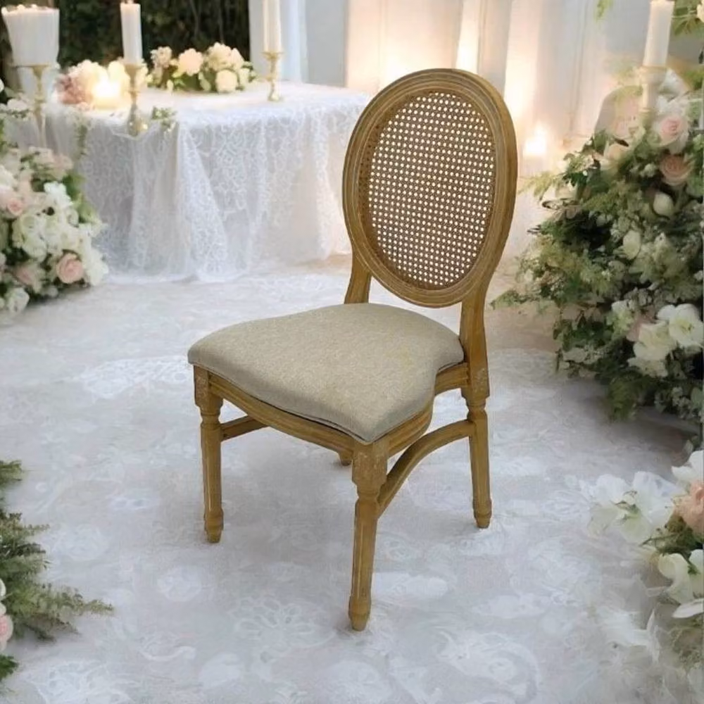 Kelvenix Brown Cane Backed Dining Chair with Rattan and Plastic Details – 4