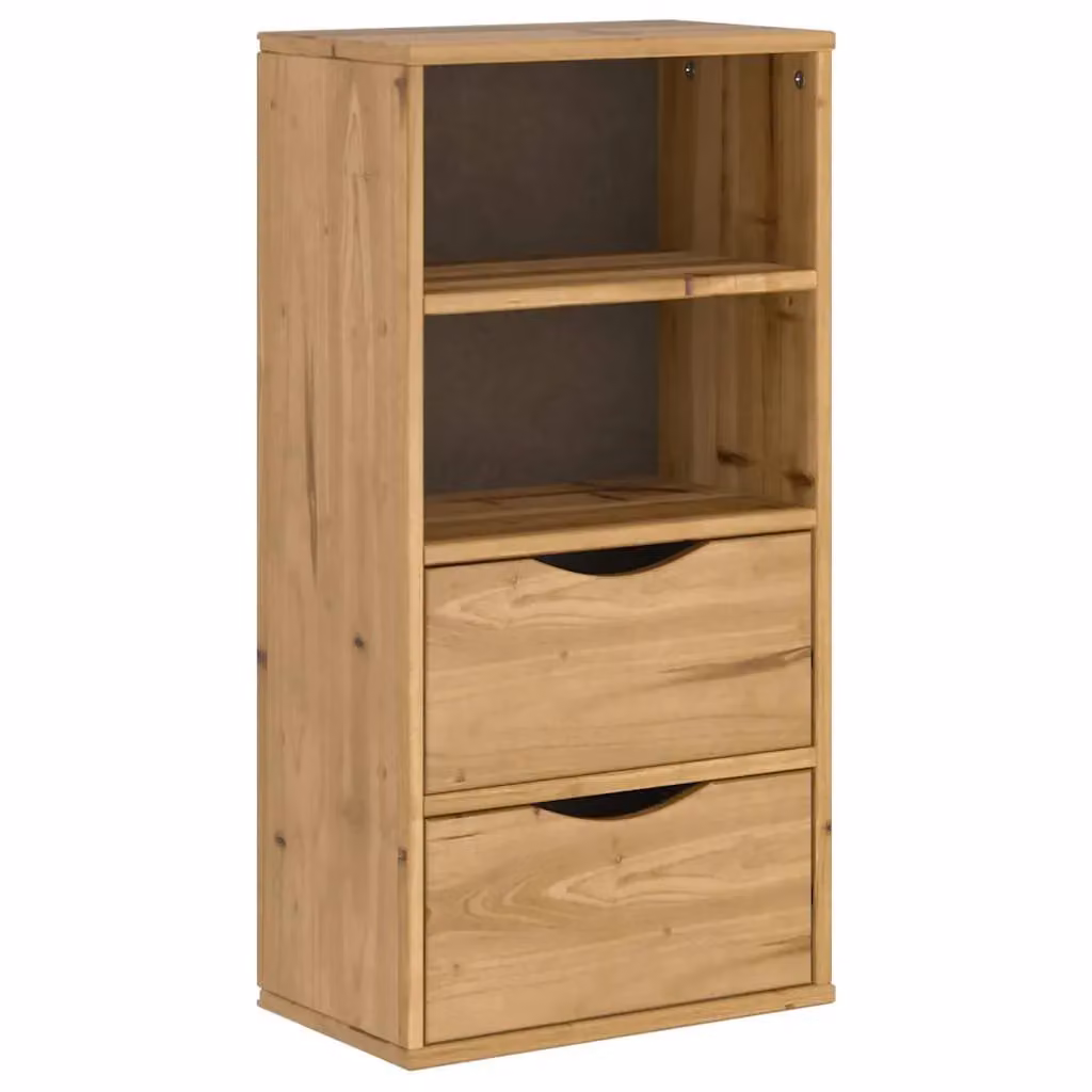 Berkfield Home ODDA Side Cabinet with Drawers in Brown Solid Pine Wood, W/D/H: 40 x 24 x 79 cm – 2