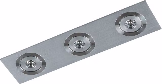 Netlighting Fiamma Modern 3 Light Recessed LED Downlight in Grey