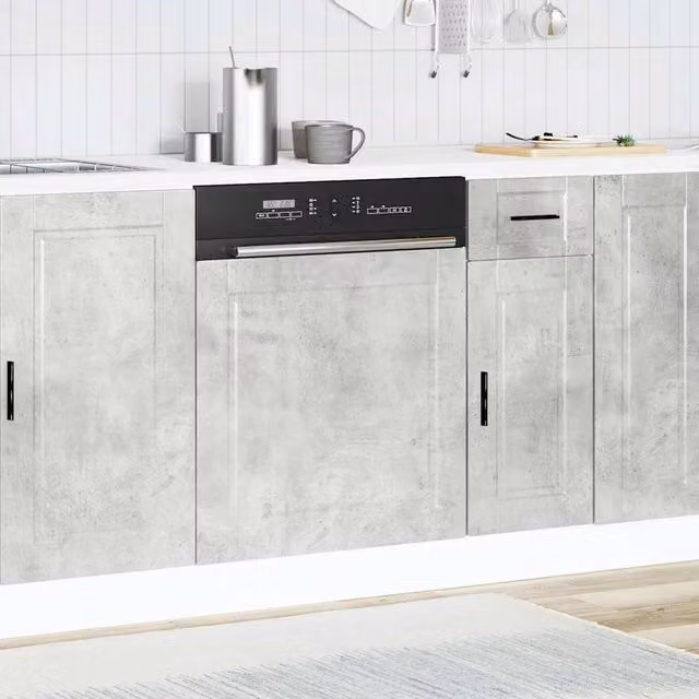 Berkfield Home Decorative Dishwasher Panel Porto Concrete Grey W/D/H: 60 x 1.5 x 67 cm – 1