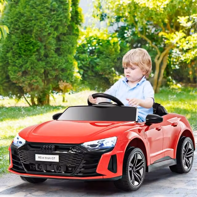 Costway Audi Licensed Electric Kids Ride On Car, Red
