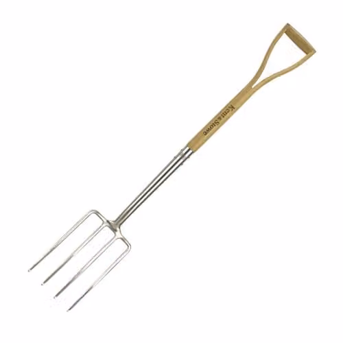 Kent & Stowe Stainless Steel Border Fork in Beige and Silver