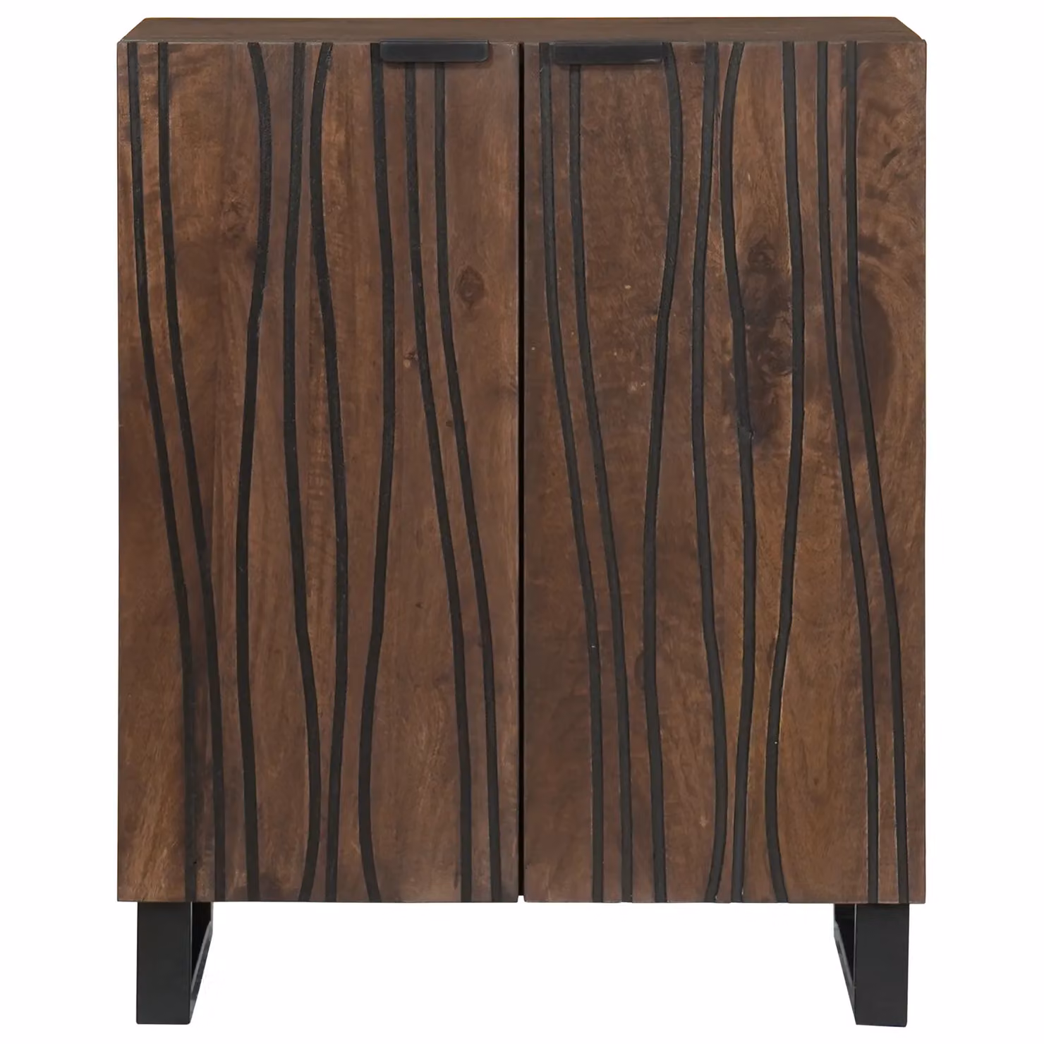 Berkfield Home Modern Mango Wood Sideboard in Brown, W/D/H: 60 x 33.5 x 75 cm – 2