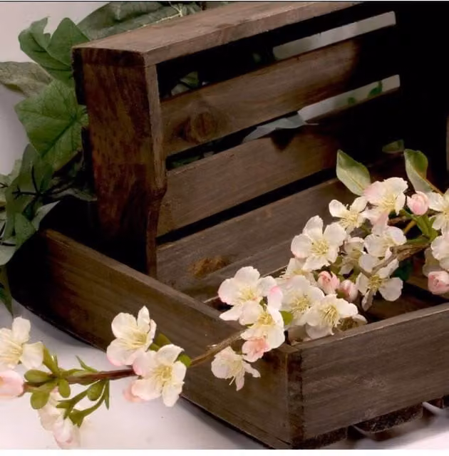 KDMD Pearl Cherry Blossom Spray in Cream Pink, Height: 115 cm – 1