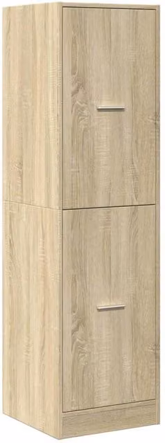 Berkfield Home Elegant Apothecary Cabinet in Sonoma Oak Light Sand, W: 40 cm, D: 41 cm, H: 144.5 cm