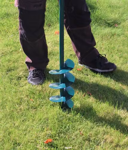 Primrose Manual Garden Fence Post Hole Auger Earth Digger in Beige – 2