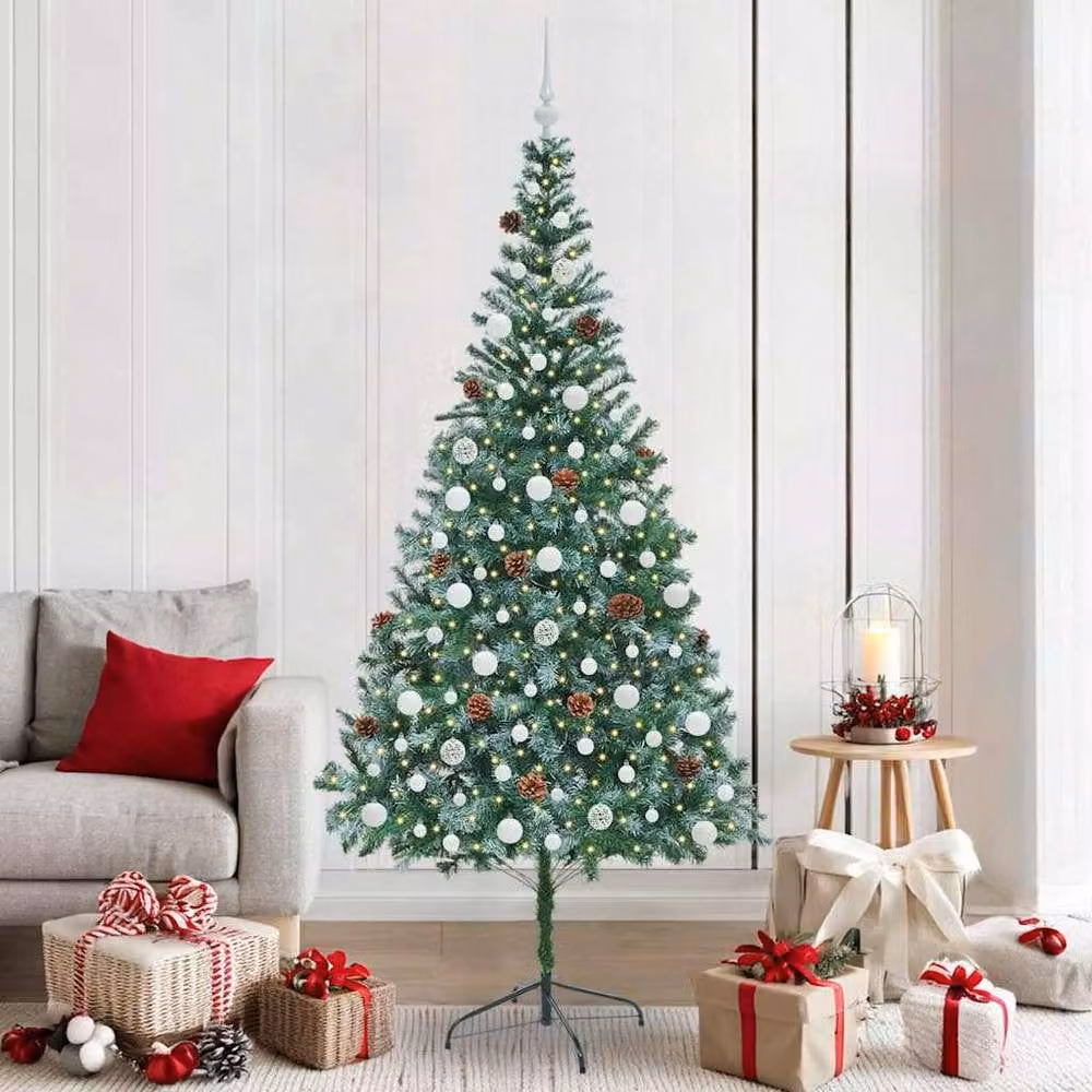 Berkfield Home Elegant Artificial Christmas Tree in Green with Stand, Height: 210 cm – 2
