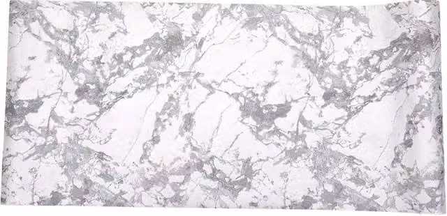 Living and Home Modern Marble Texture Nordic Style Abstract Wallpaper in Dark Grey and White