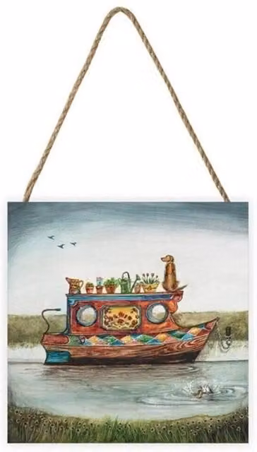Joe Ramm Urchin Multicolour Wooden Hanging Wall Plaque