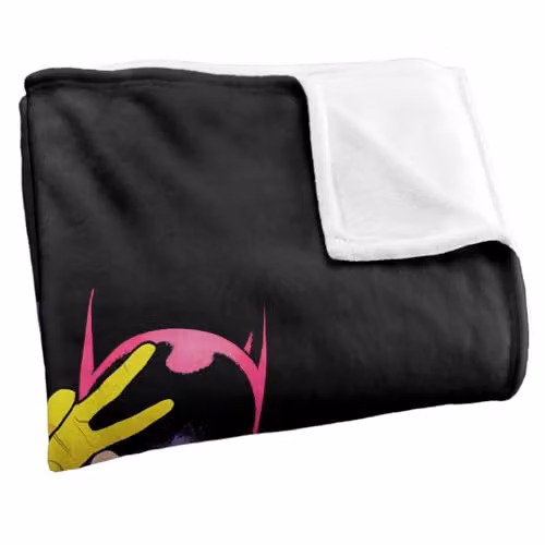 Warner Bros. Batman and Batgirl Super Soft Fleece Throw Blanket for Children, Multicolour, W: 91.44 cm x L: 147 cm – 2
