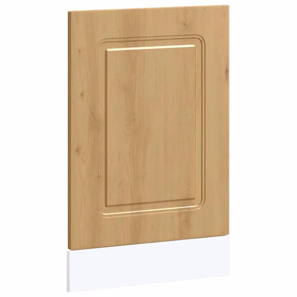 Berkfield Home Kalmar Artisan Oak Dishwasher Panel, Brown, W/D/H: 45 x 1.5 x 67 cm – 2