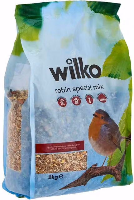 wilko Wild Bird Robin Special Seed Mix, 2kg