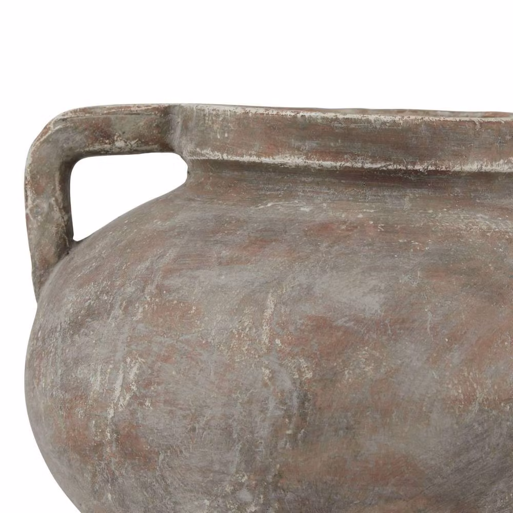 Hill Interiors Pelike Ceramic Tabletop Pot in Brown, H 32 cm x W 31 cm x D 24 cm – 2