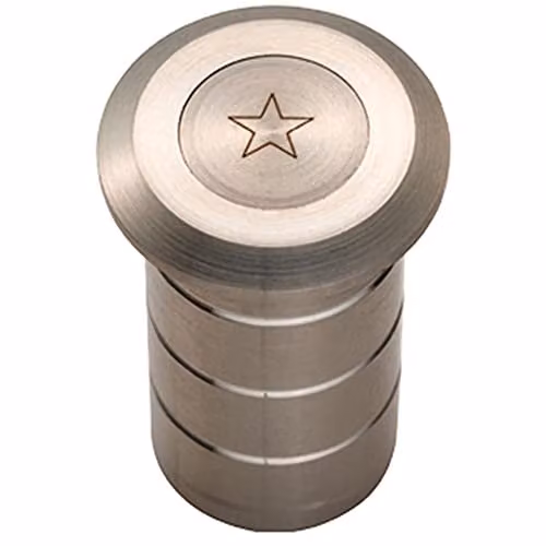 Loops Dust Proof Socket for Flush Bolts in Brushed Satin Stainless Steel, 40mm Depth