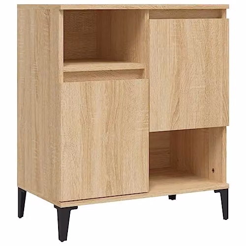 vidaXL Set of 3 Sideboards in Brown Sonoma Oak, W/D/H: 60 x 35 x 70 cm – 3