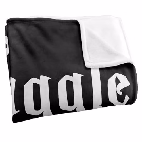 Warner Bros. Harry Potter Muggle Silky Touch Super Soft Fleece Throw Blanket, Black and Multicolour, W: 127.0 cm x L: 152.4 cm – 2
