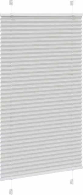 Berkfield Home Single Pleat Fabric Blind in Grey, W: 70 cm, H: 100 cm