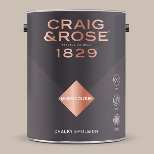 Craig & Rose 1829 Chalky Emulsion Paint Stop in Royal Circus, Matt, 5 l