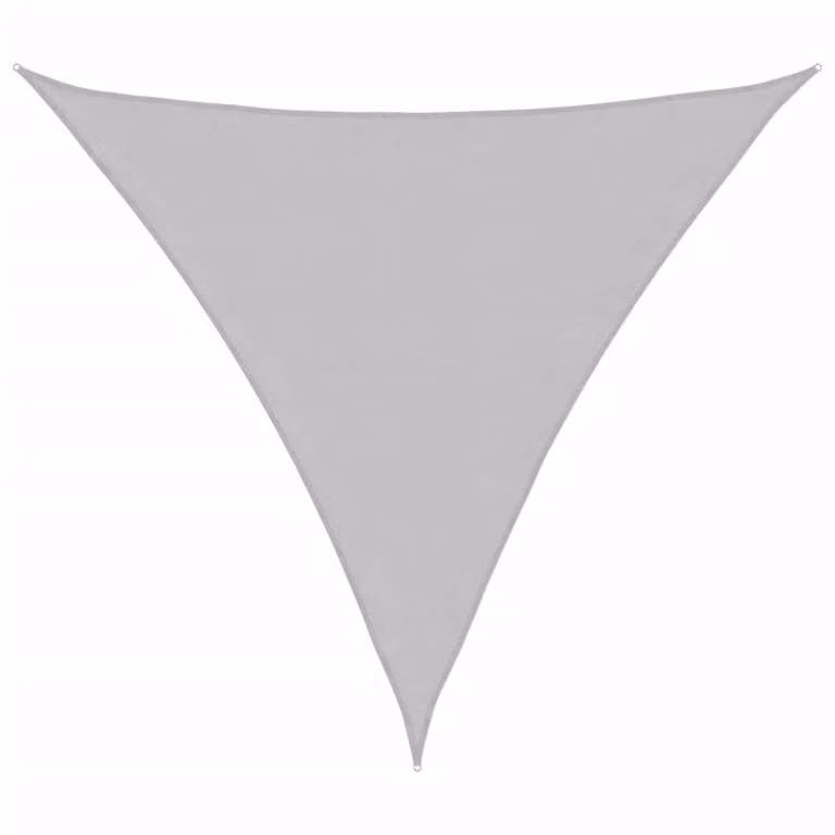 Berkfield Home Sun Shade Sail in Light Grey, 100% Polyester Oxford, W/D/H: 3 x 3 x 3 m