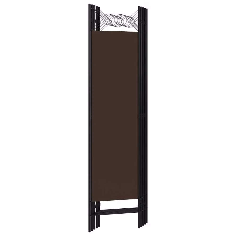 Berkfield Home 5-Panel Room Divider in Brown, W/H: 200 x 180 cm – 3