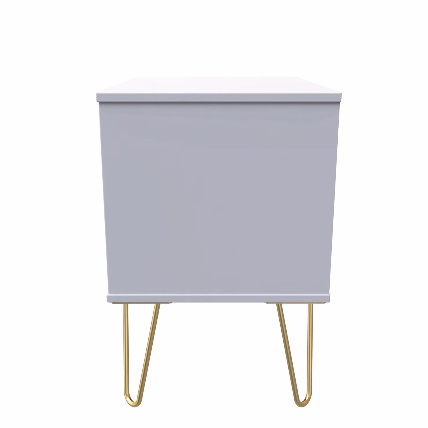 Ready Assembled 2 U Dallas 2 Drawer Side Table in Dark Grey and Gold – 2