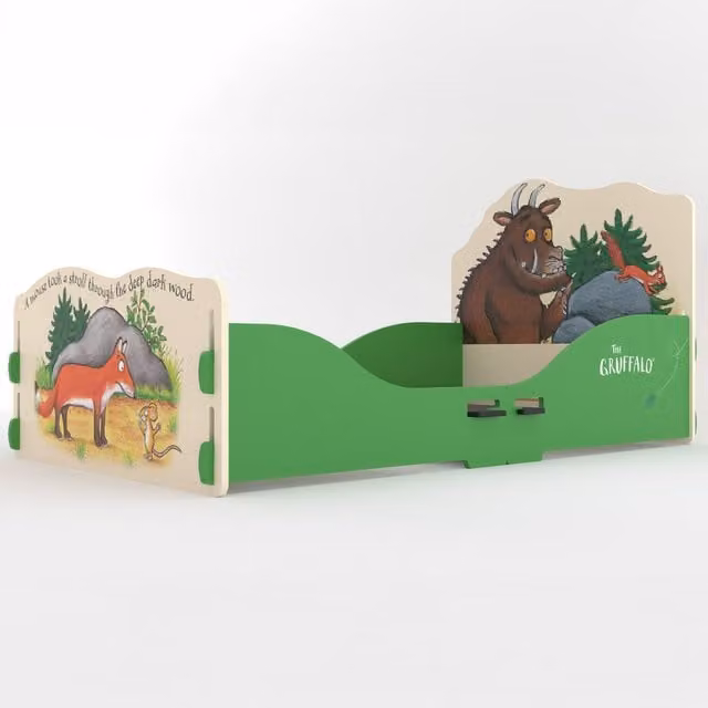 Kidsaw Ltd Gruffalo Childrens Toddler Bed Frame, Multicolour, W: 70 cm, L: 140 cm