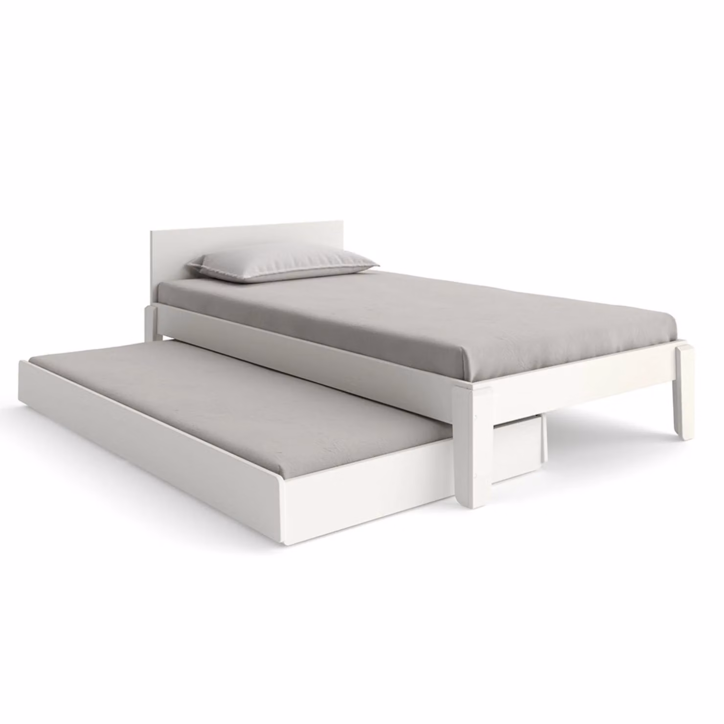 Oeuf NYC Perch Trundle Bed and Ladder Conversion Kit in White Birch Wood – 2