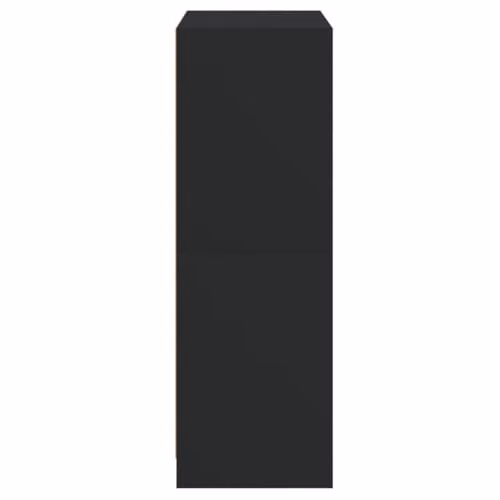 vidaXL Modern Highboard with Hinged Doors in Black MDF, W/D/H: 68 x 37 x 109 cm – 4