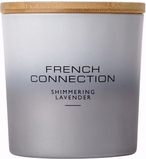 French Connection Ombre Collection Shimmering Lavender Candle 200g in Silver – 1