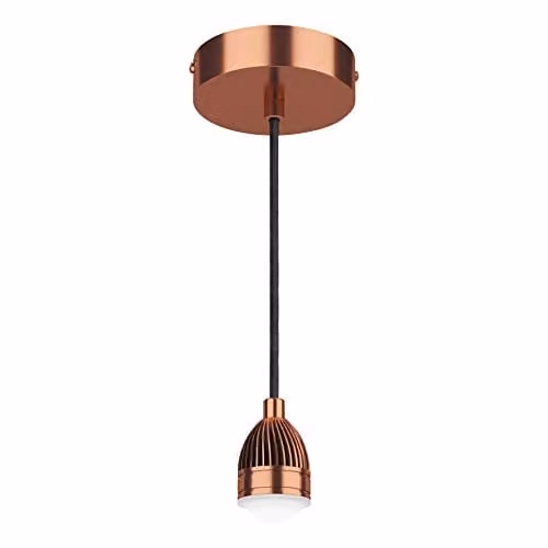 Dar Lighting Modular Suspension Copper LED Dome Pendant Light