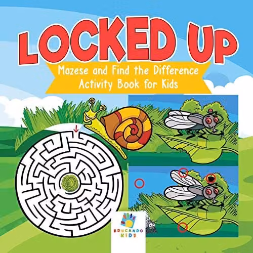 Educando Kids Locked Up Mazes and Find the Difference Activity Book for Children, Multicolour
