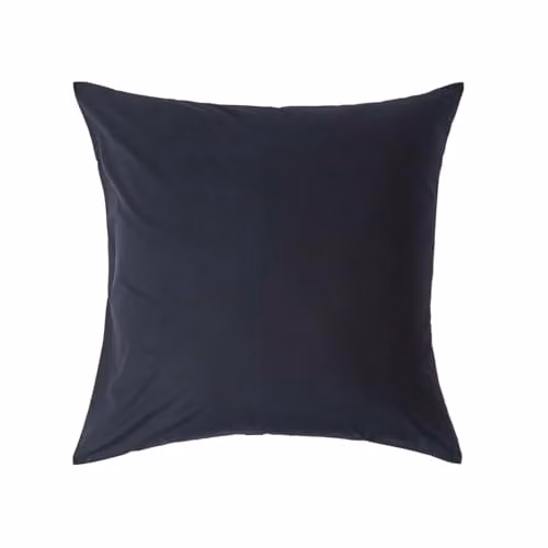 Homescapes Black Egyptian Cotton Euro Pillowcase with Zip, W/D/H: 80 x 80 x 0 cm – 1