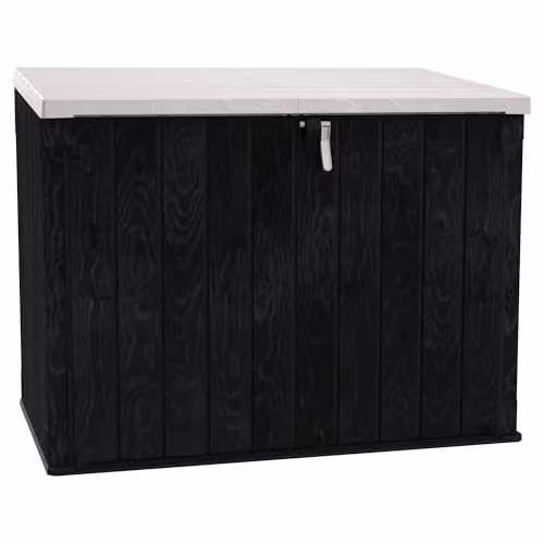 TOOMAX Universal Low Cabinet Garden Storage Box in Anthracite, Black and Grey, W/D/H: 178 x 140 x 109 cm – 2