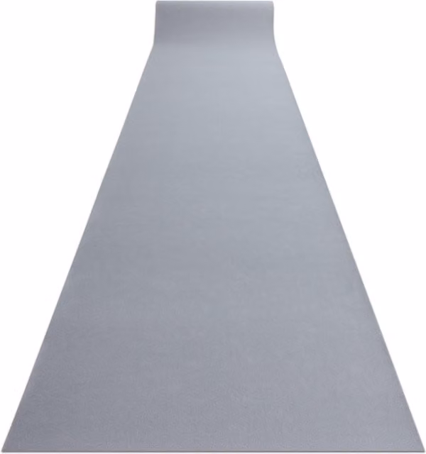 RugsX Anti-Slip Rumba Runner in Grey, W: 100 cm, L: 370 cm – 1