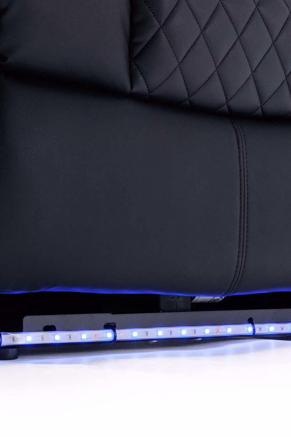 More4Homes Broadway 2 Seater Cinema Electric Recliner Chair in Black with USB Charging, LED Lighting and Cup Holders – 4