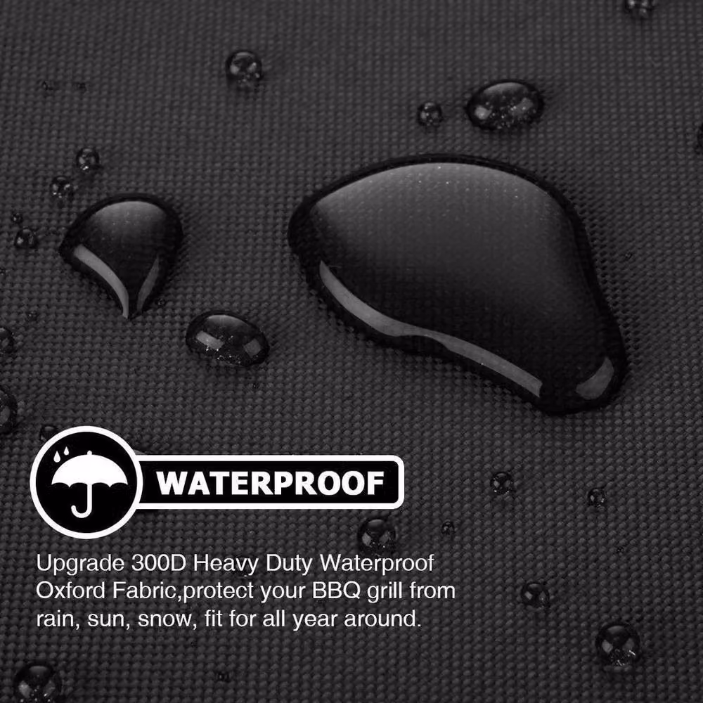 SPETLEK S Heavy Duty Waterproof PVC Barbecue Grill Cover in Black, W: 100 cm, D: 60 cm, H: 80 cm – 4