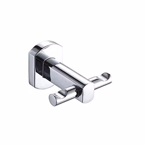 Showerdrape Chrome Stainless Steel Wall Mounted Shower Hook in Silver