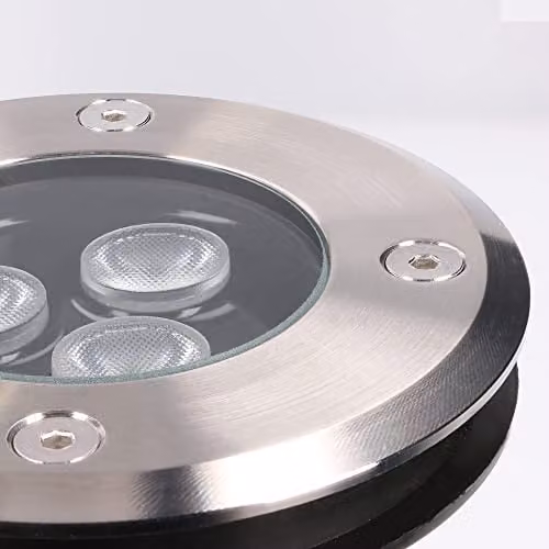 Netlighting Forlight Ringo LED 3 Light Recessed Outdoor Ground Light in Grey Stainless Steel IP67 – 3